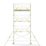 Panthera PRO 135x305 8,2m werkhoogte met enkele voorloopleuning carbon vloer