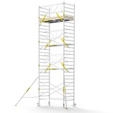 Panthera PRO 135x245 9,2m werkhoogte met enkele voorloopleuning carbon vloer