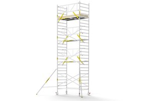 Panthera PRO 135x245 9,2m werkhoogte met enkele voorloopleuning carbon vloer