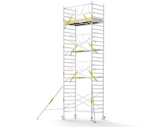 Panthera PRO 135x245 9,2m werkhoogte met enkele voorloopleuning carbon vloer