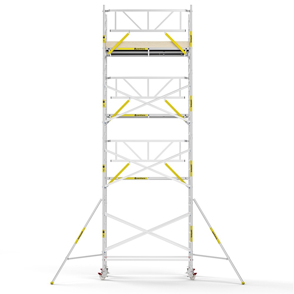 Panthera PRO 135x245 9,2m werkhoogte met enkele voorloopleuning carbon vloer