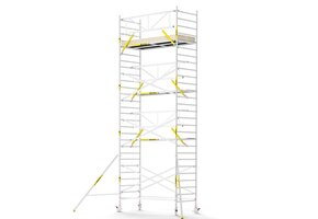 Panthera PRO 135x305 9,2m werkhoogte met enkele voorloopleuning carbon vloer