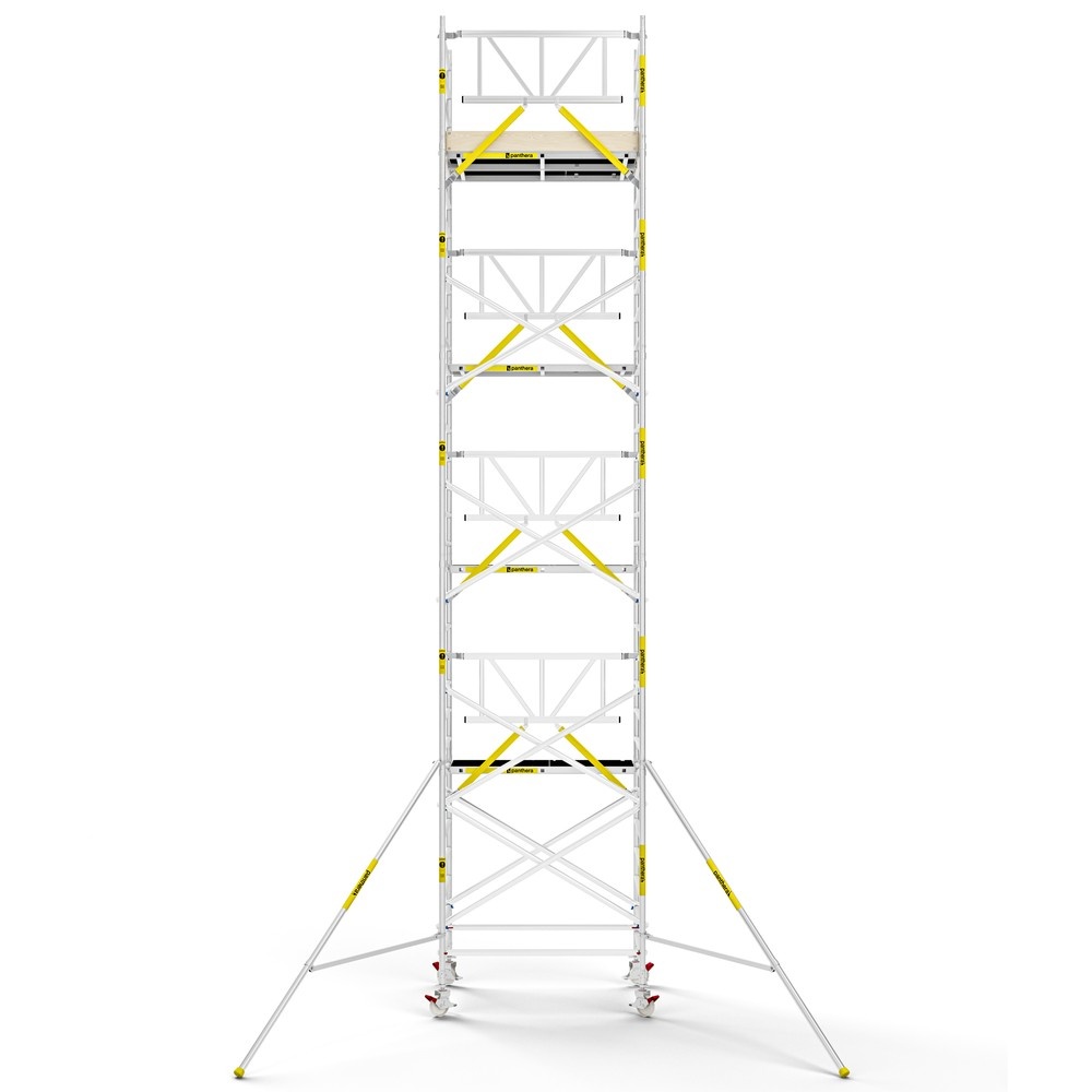 Panthera PRO 135x185 10,2m werkhoogte met enkele voorloopleuning carbon vloer