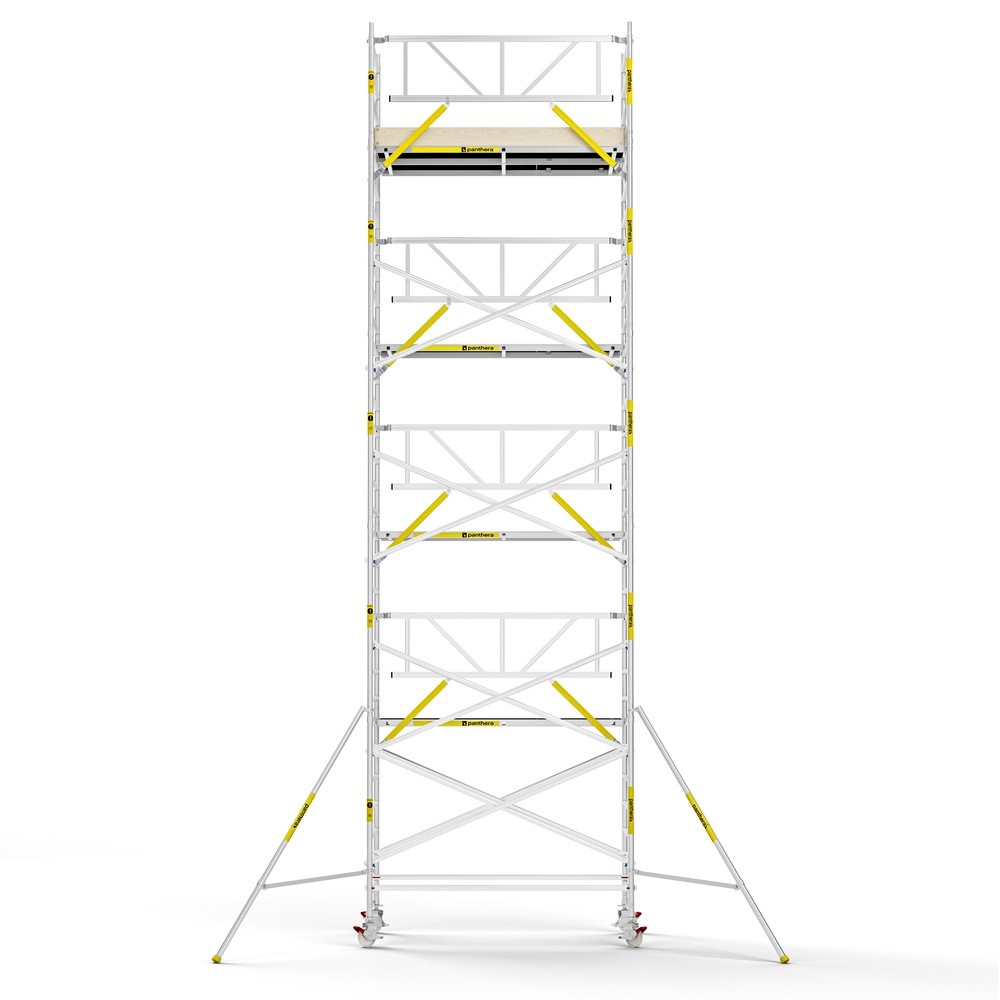 Panthera PRO 135x245 10,2m werkhoogte met enkele voorloopleuning carbon vloer