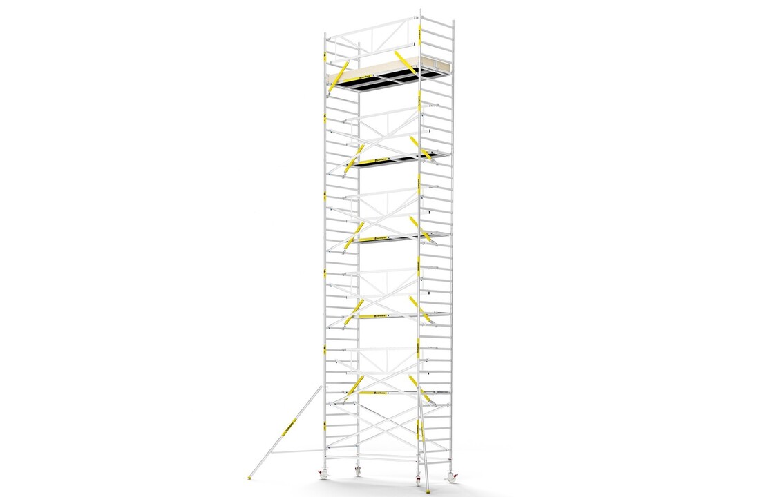 Panthera PRO 135x305 11,2m werkhoogte met enkele voorloopleuning carbon vloer