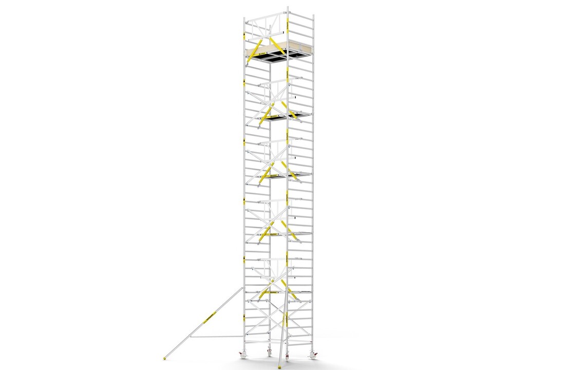 Panthera PRO 135x185 12,2m werkhoogte met enkele voorloopleuning carbon vloer