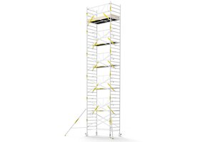 Panthera PRO 135x245 12,2m werkhoogte met enkele voorloopleuning carbon vloer