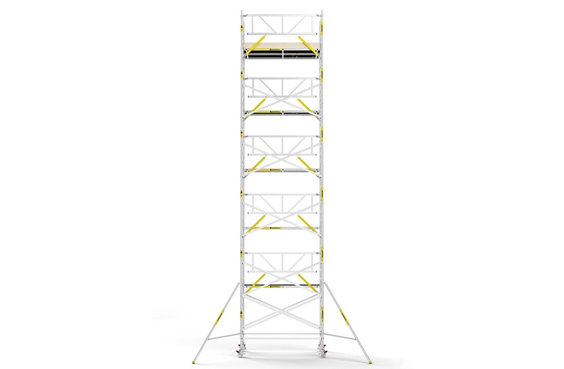 Panthera PRO 135x245 12,2m werkhoogte met enkele voorloopleuning carbon vloer