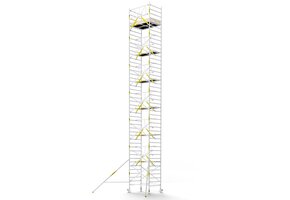 Panthera PRO 135x185 14,2m werkhoogte met enkele voorloopleuning carbon vloer