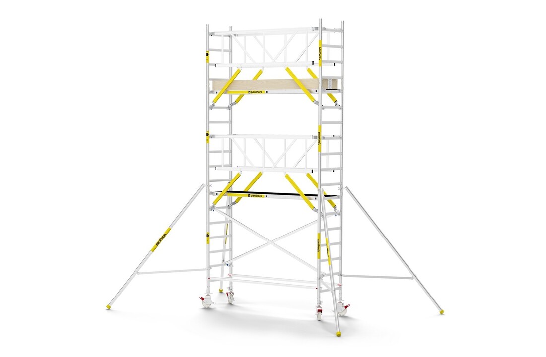 Panthera PRO 75x245 6,2m werkhoogte met dubbele voorloopleuning
