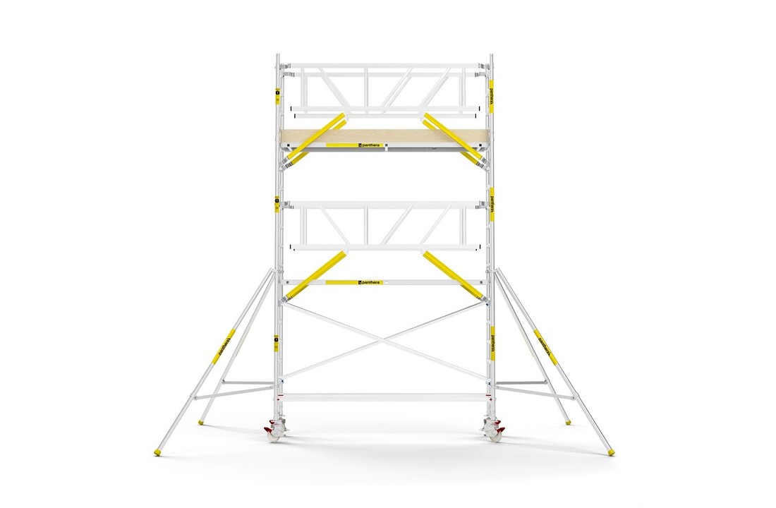 Panthera PRO 75x305 6,2m werkhoogte met dubbele voorloopleuning