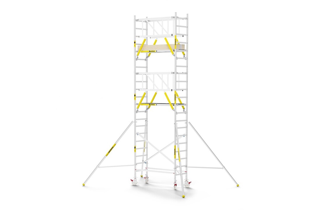 Panthera PRO 75x185 7,2m werkhoogte met dubbele voorloopleuning
