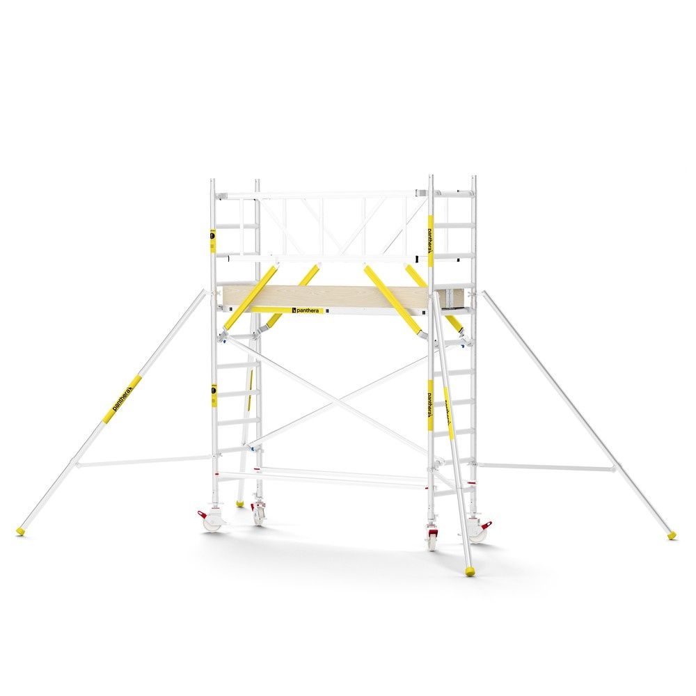 Panthera PRO 75x245 4,2m werkhoogte met dubbele voorloopleuning carbon vloer