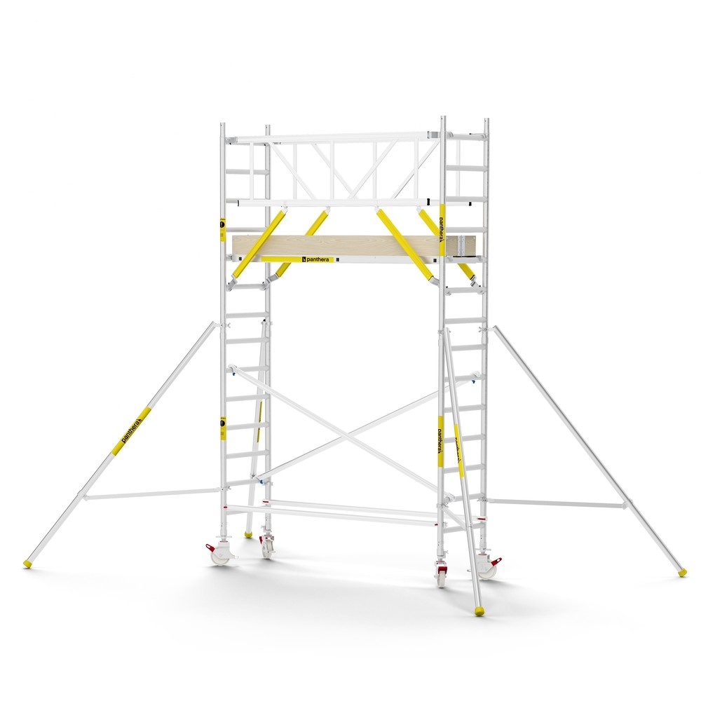 Panthera PRO 75x245 5,2m werkhoogte met dubbele voorloopleuning carbon vloer