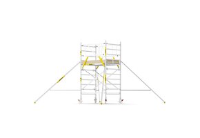 Panthera PRO 135x185 4,2m werkhoogte met dubbele voorloopleuning carbon vloer