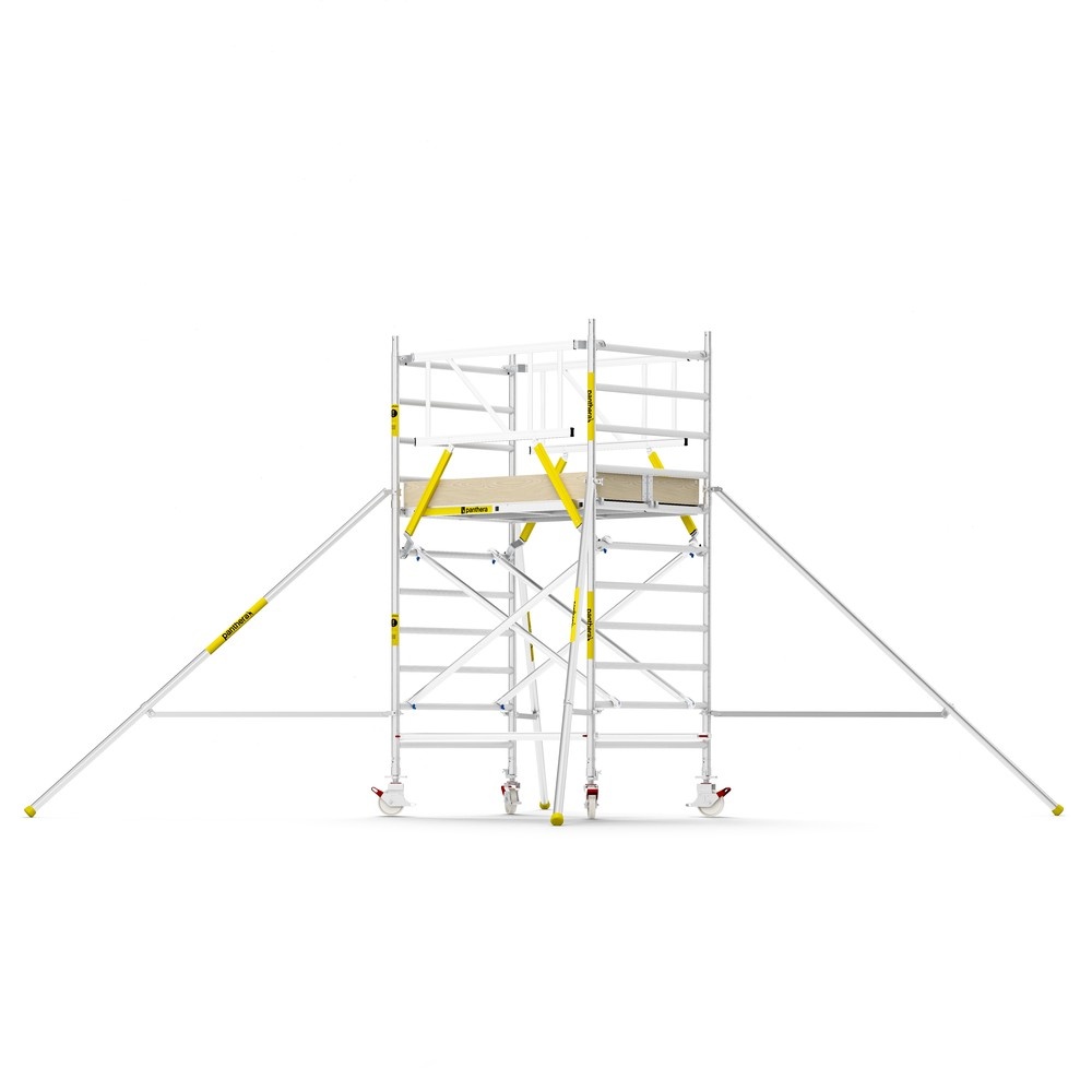 Panthera PRO 135x185 4,2m werkhoogte met dubbele voorloopleuning carbon vloer