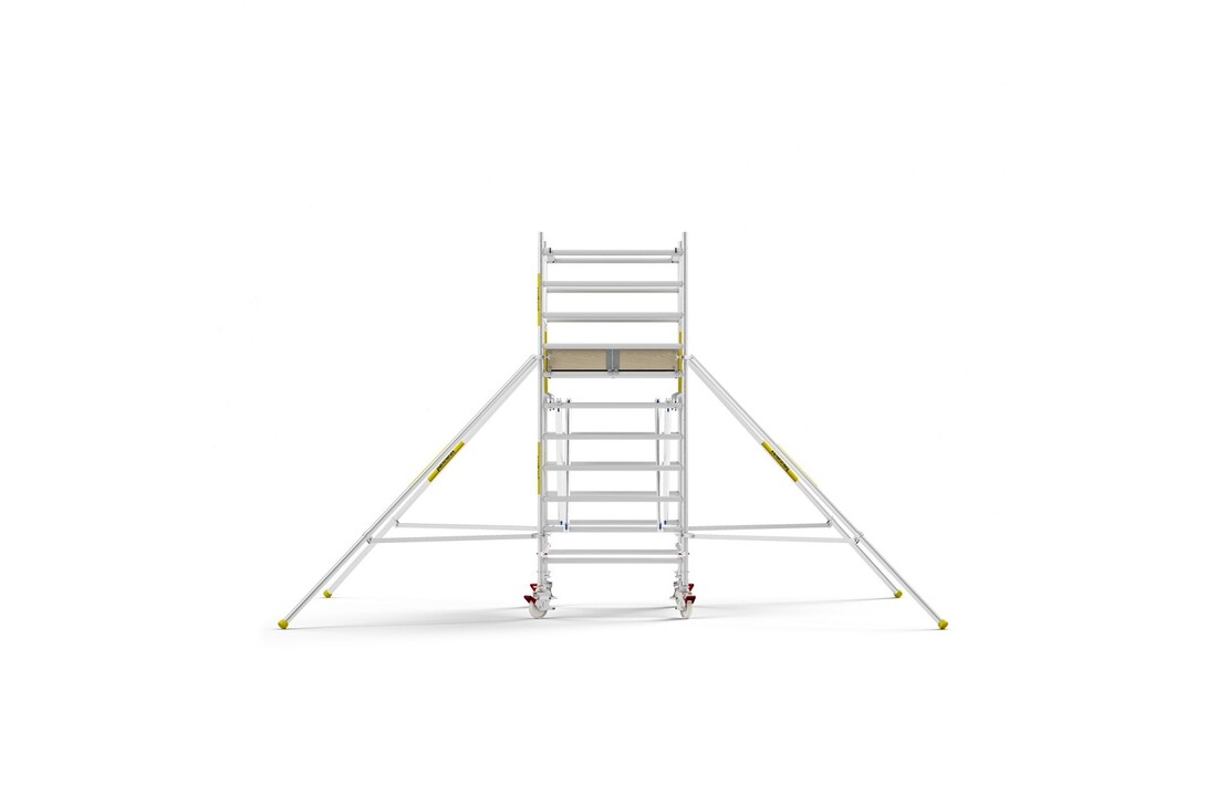 Panthera PRO 135x185 4,2m werkhoogte met dubbele voorloopleuning carbon vloer