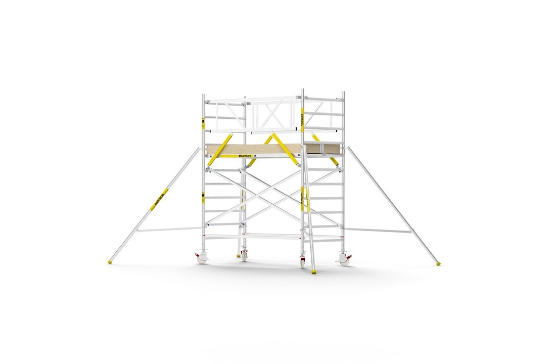 Panthera PRO 135x245 4,2m werkhoogte met dubbele voorloopleuning carbon vloer