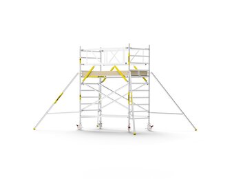 Panthera PRO 135x245 4,2m werkhoogte met dubbele voorloopleuning carbon vloer