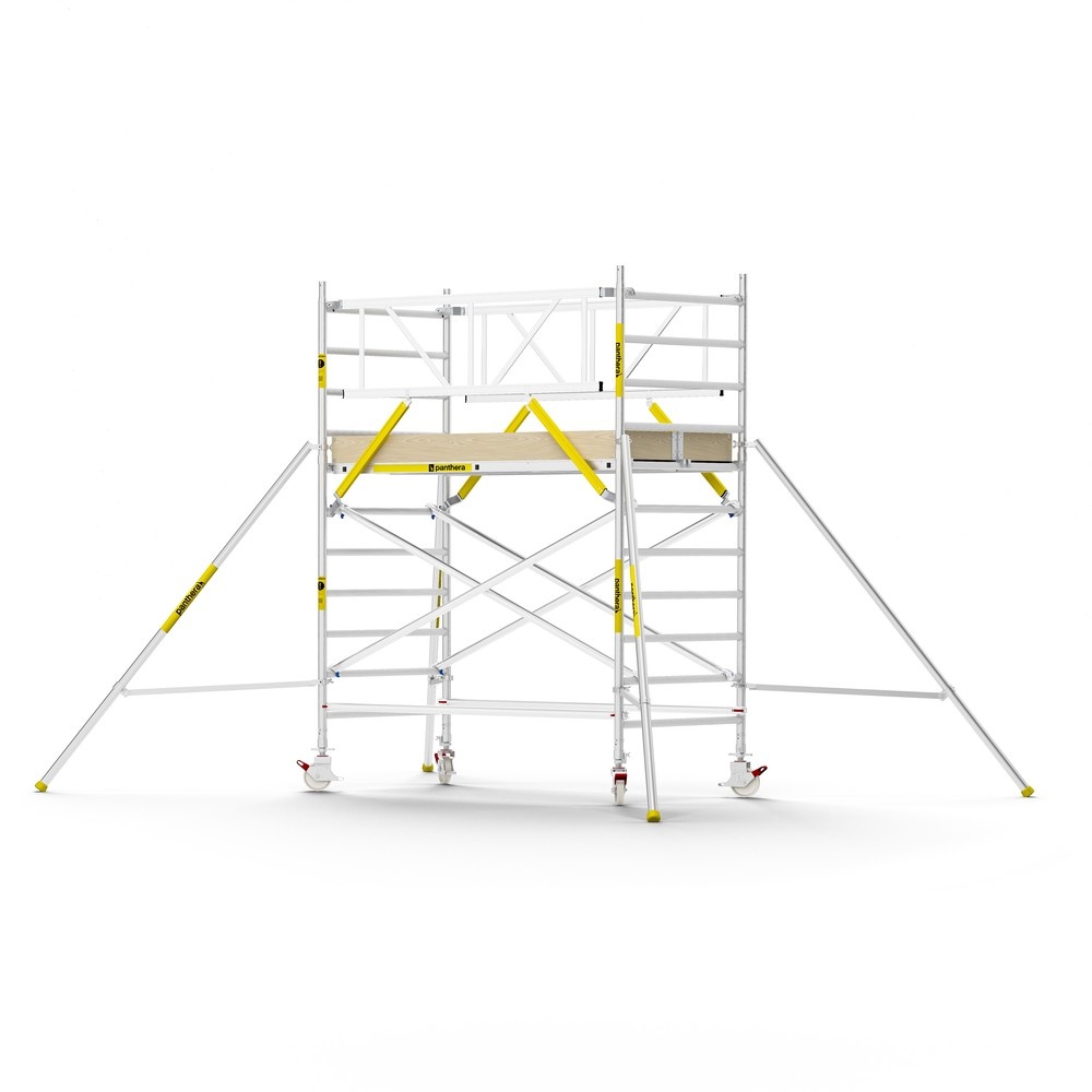 Panthera PRO 135x245 4,2m werkhoogte met dubbele voorloopleuning carbon vloer