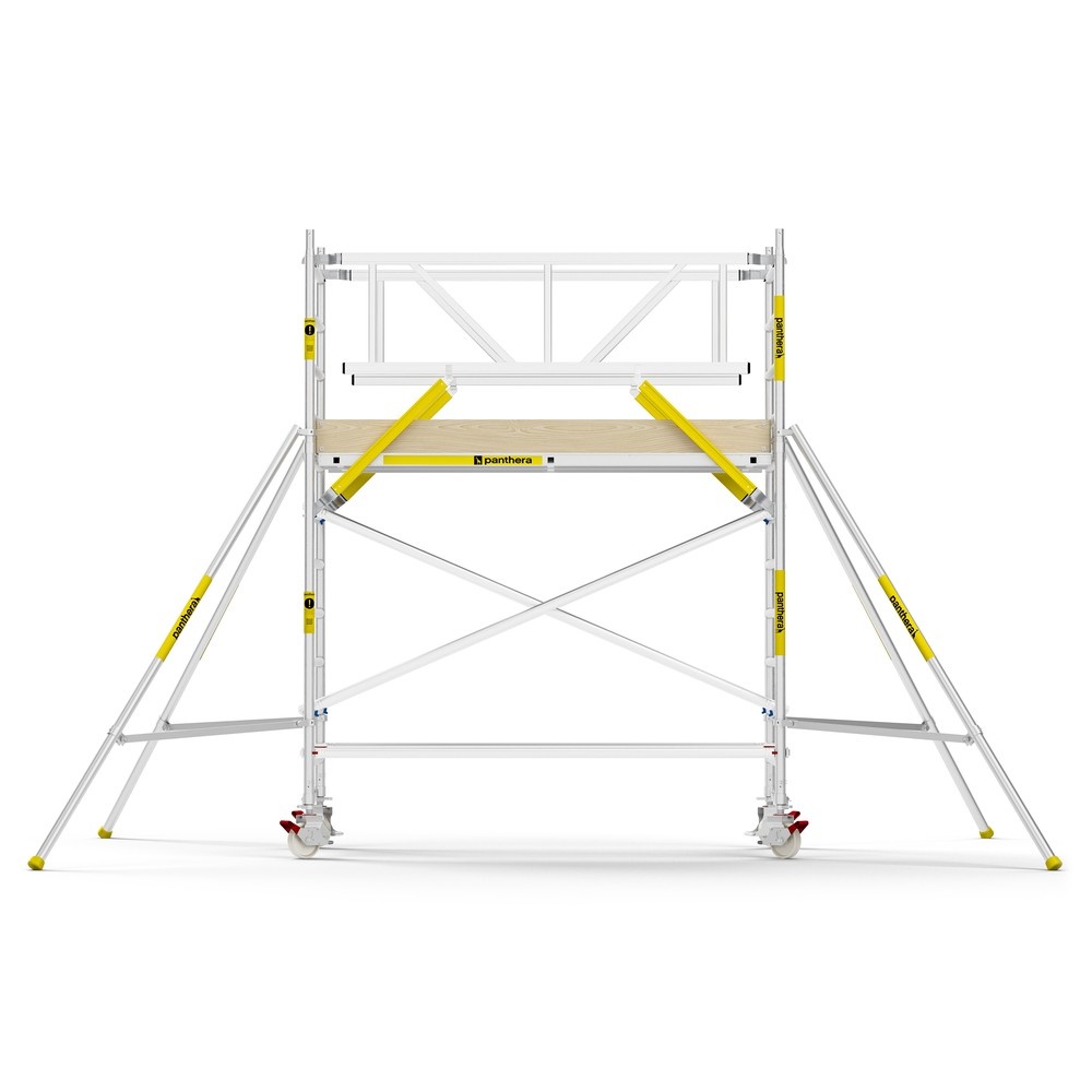 Panthera PRO 135x245 4,2m werkhoogte met dubbele voorloopleuning carbon vloer