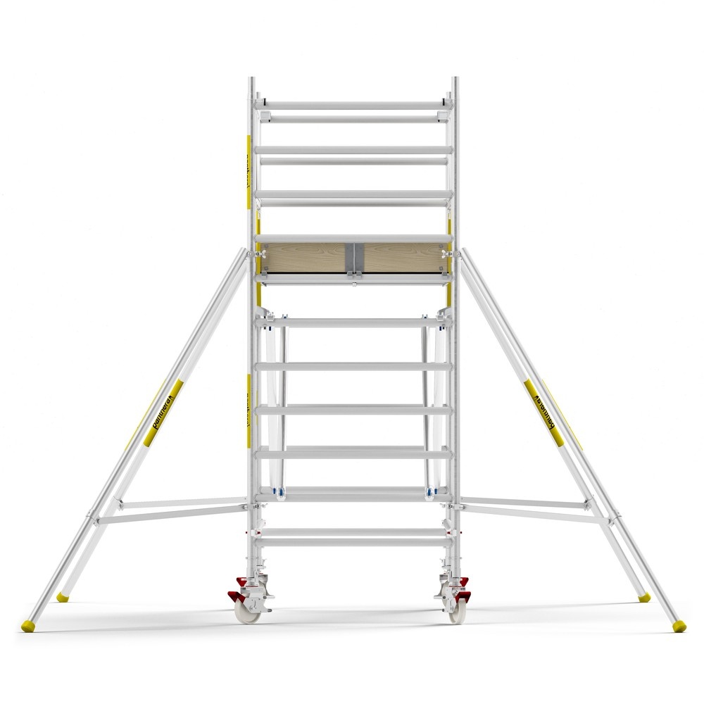 Panthera PRO 135x245 4,2m werkhoogte met dubbele voorloopleuning carbon vloer