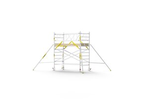 Panthera PRO 135x305 4,2m werkhoogte met dubbele voorloopleuning carbon vloer