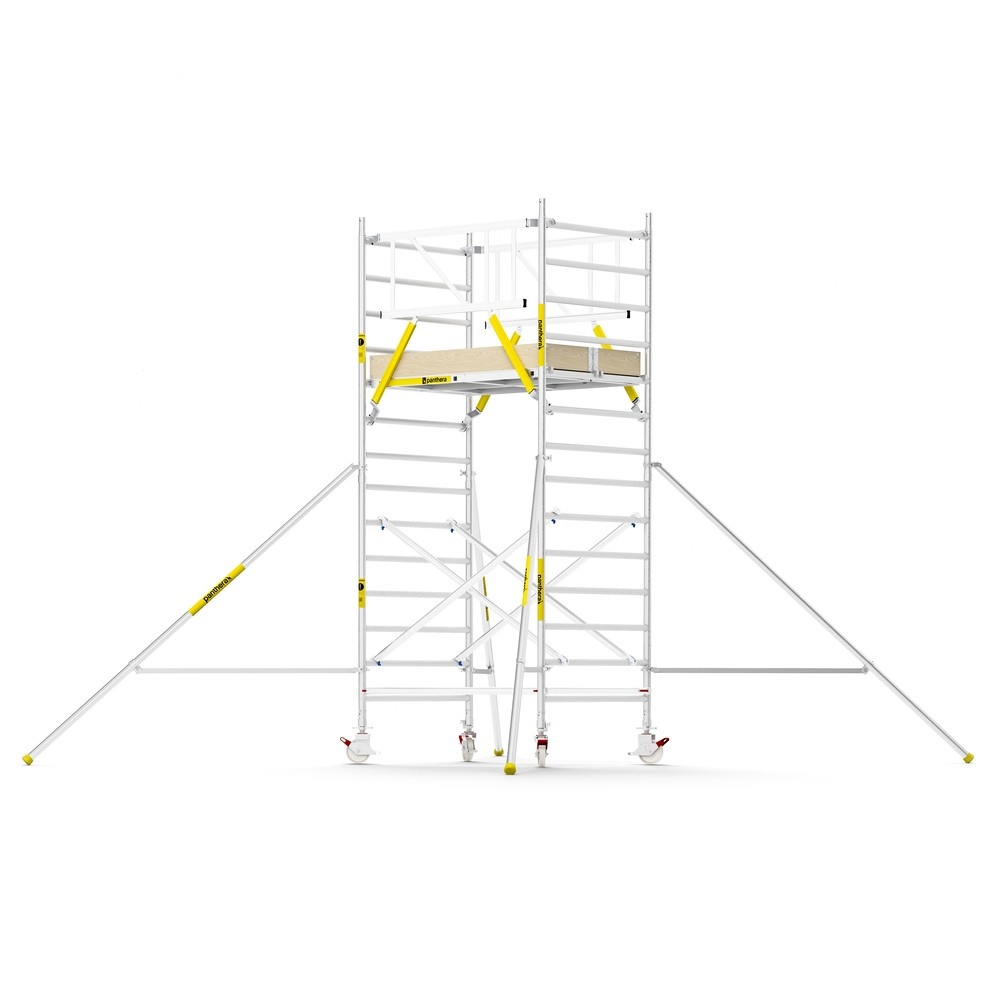 Panthera PRO 135x185 5,2m werkhoogte met dubbele voorloopleuning carbon vloer