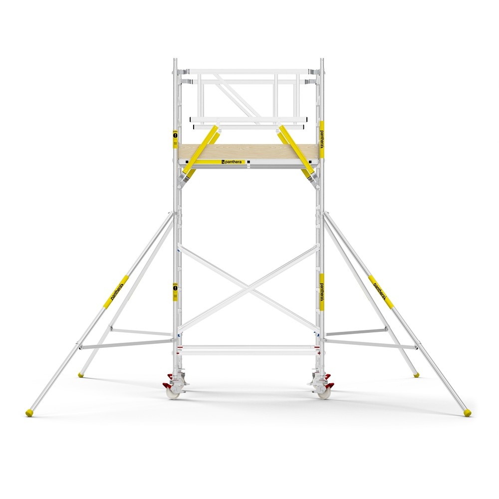 Panthera PRO 135x185 5,2m werkhoogte met dubbele voorloopleuning carbon vloer