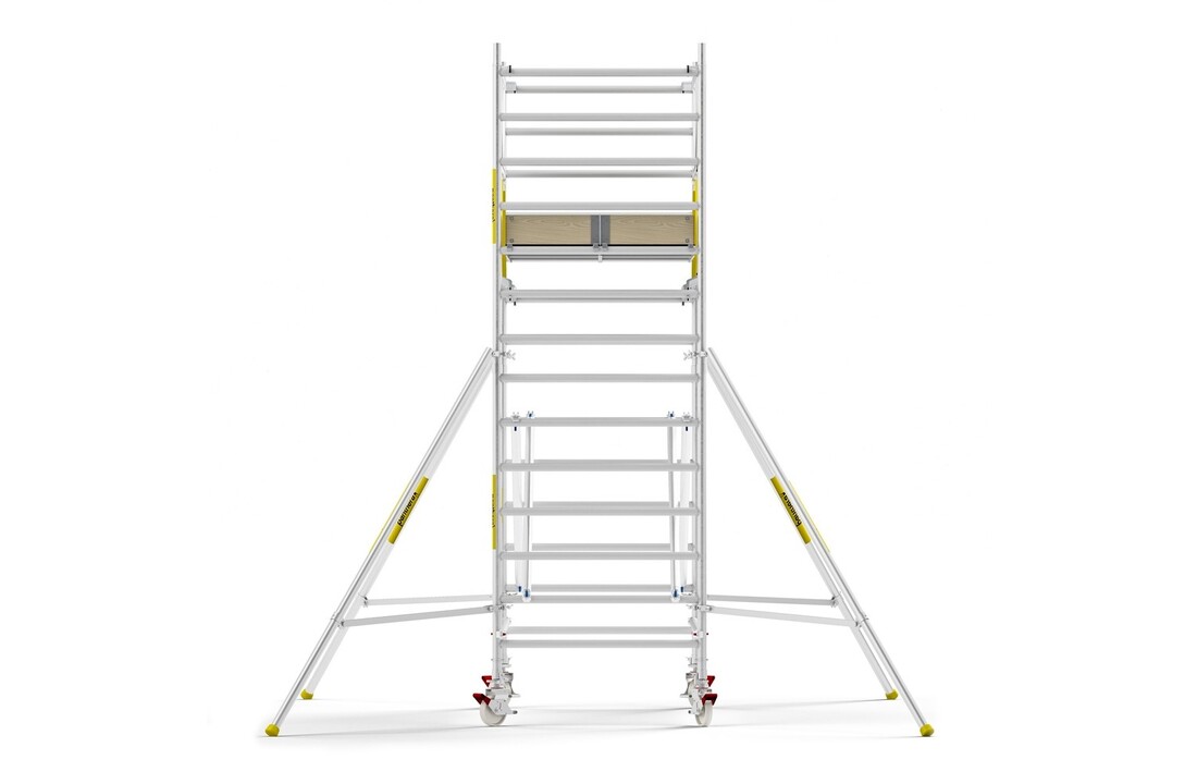 Panthera PRO 135x245 5,2m werkhoogte met dubbele voorloopleuning carbon vloer