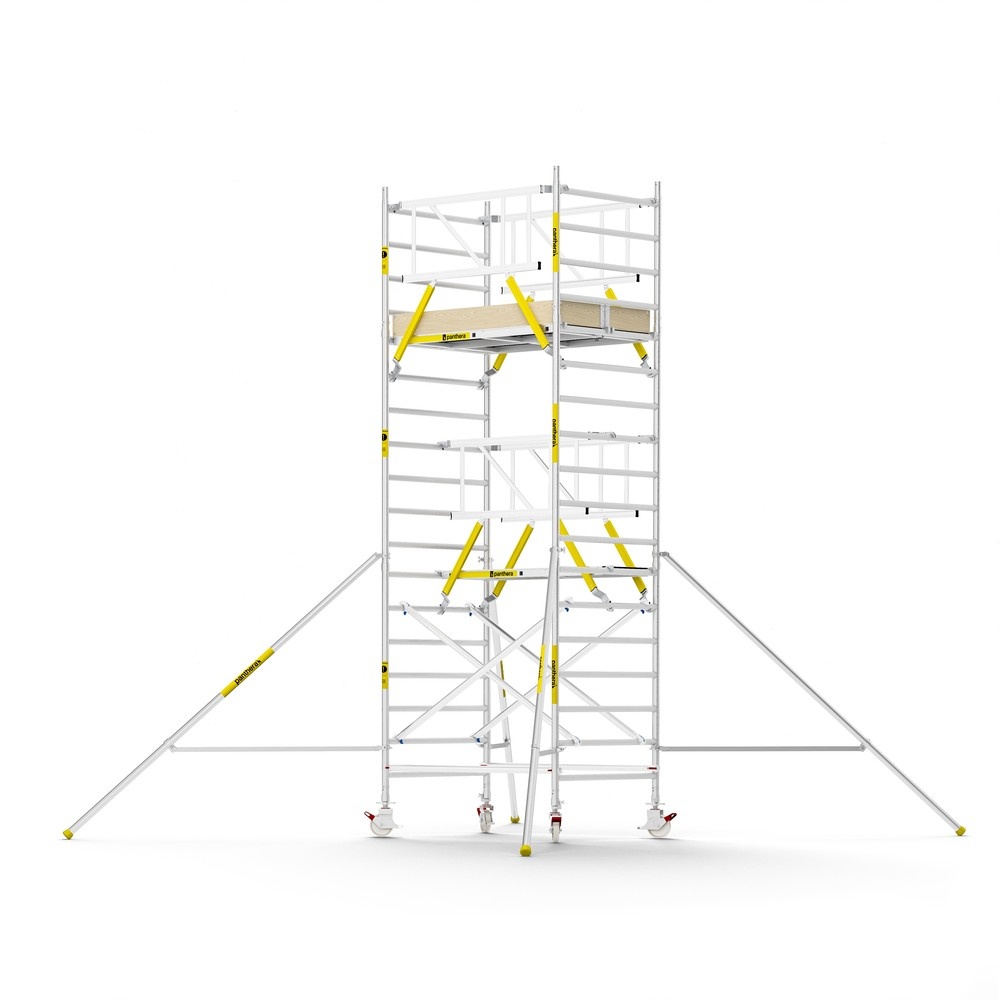Panthera PRO 135x185 6,2m werkhoogte met dubbele voorloopleuning carbon vloer