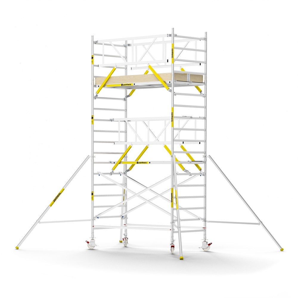 Panthera PRO 135x245 6,2m werkhoogte met dubbele voorloopleuning carbon vloer