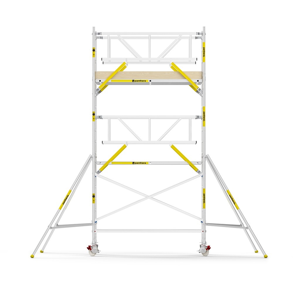 Panthera PRO 135x245 6,2m werkhoogte met dubbele voorloopleuning carbon vloer