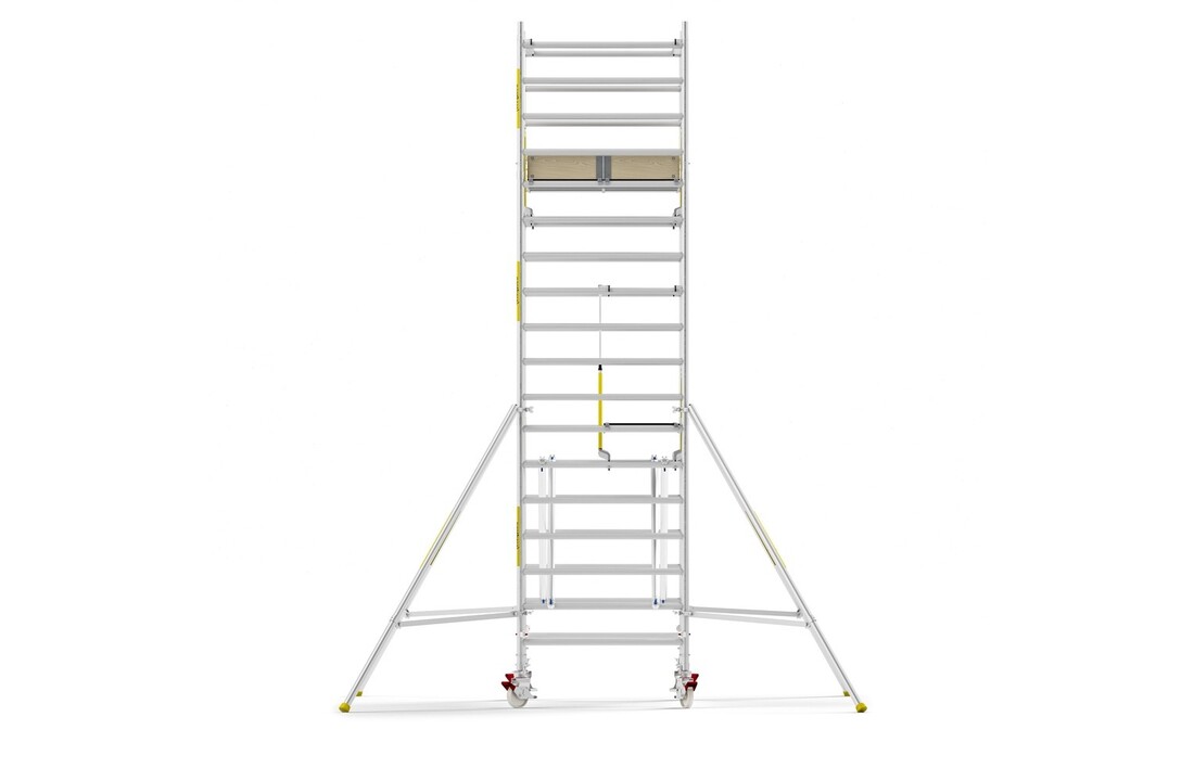 Panthera PRO 135x245 6,2m werkhoogte met dubbele voorloopleuning carbon vloer