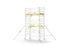 Panthera PRO 135x305 6,2m werkhoogte met dubbele voorloopleuning carbon vloer