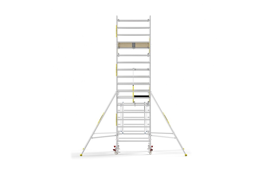 Panthera PRO 135x305 6,2m werkhoogte met dubbele voorloopleuning carbon vloer