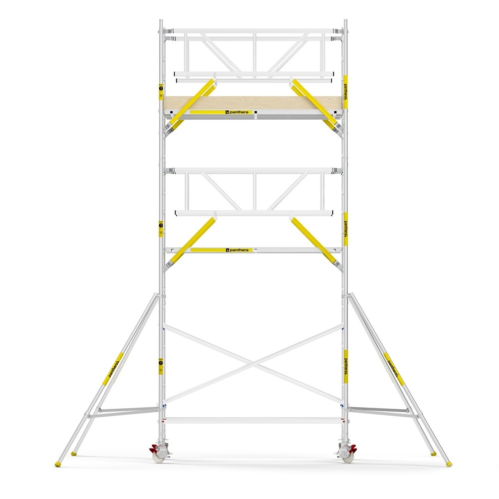 Panthera PRO 135x245 7,2m werkhoogte met dubbele voorloopleuning carbon vloer