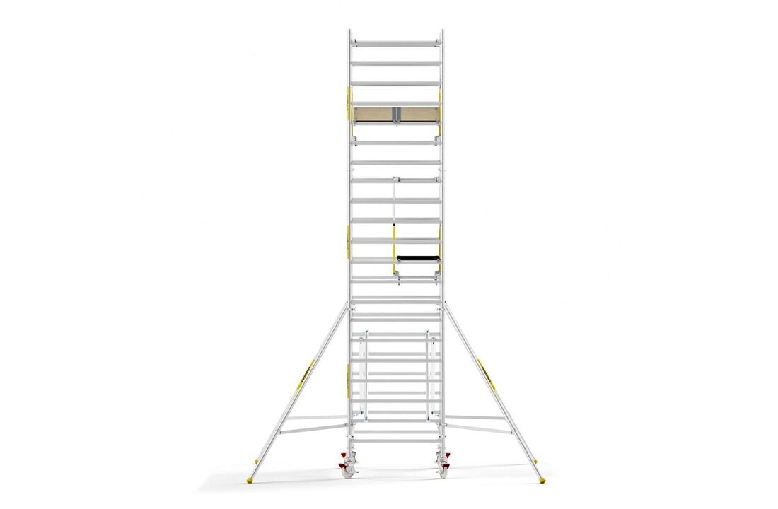 Panthera PRO 135x305 7,2m werkhoogte met dubbele voorloopleuning carbon vloer