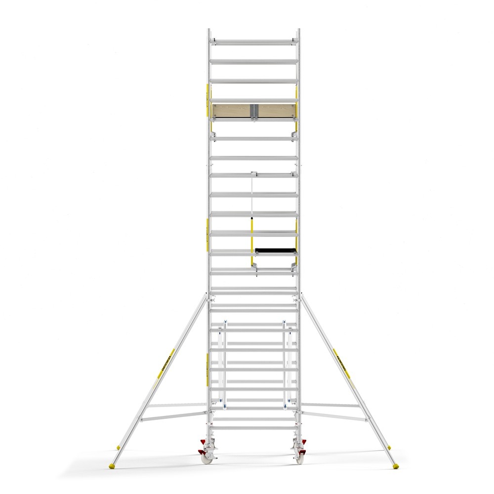 Panthera PRO 135x305 7,2m werkhoogte met dubbele voorloopleuning carbon vloer