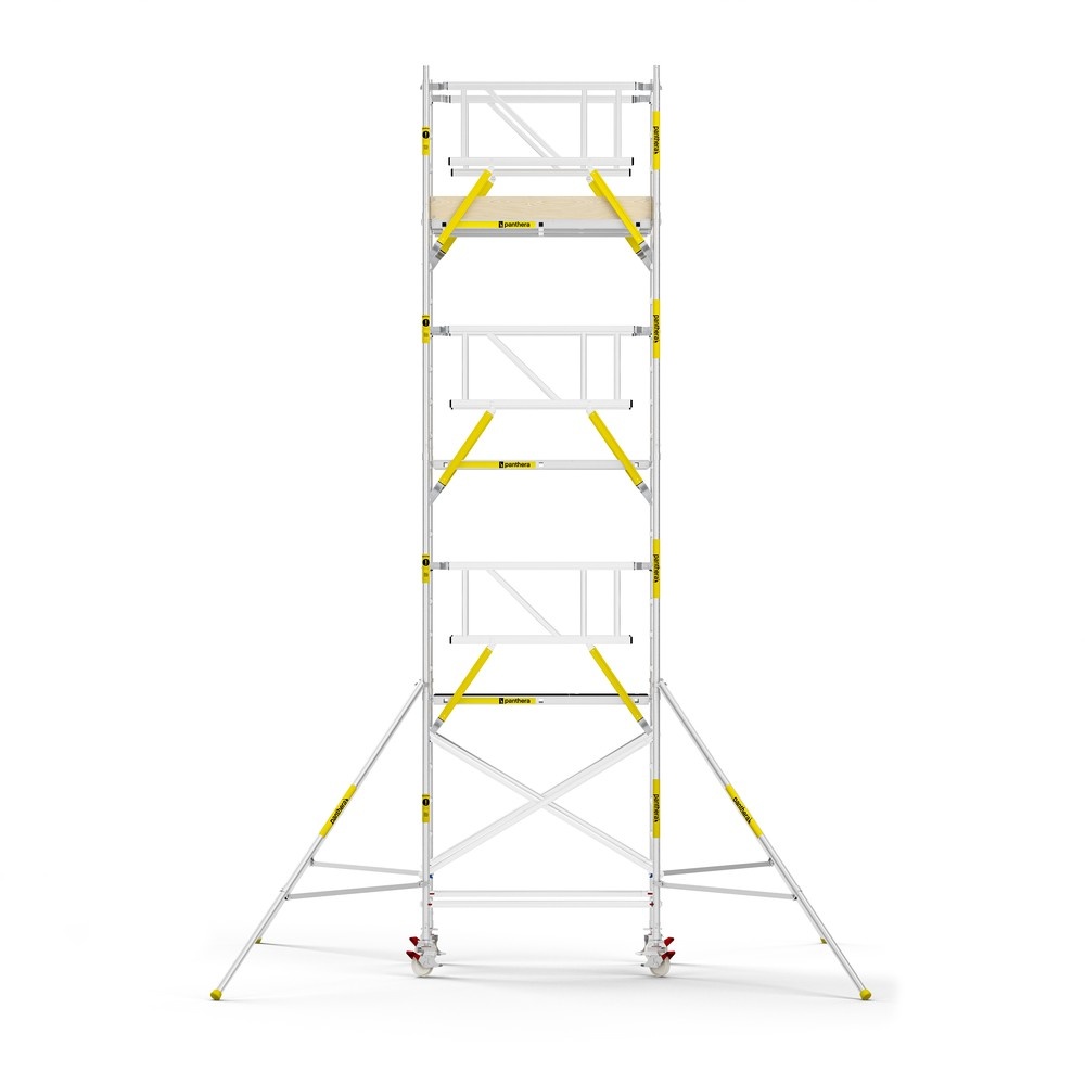 Panthera PRO 135x185 8,2m werkhoogte met dubbele voorloopleuning carbon vloer