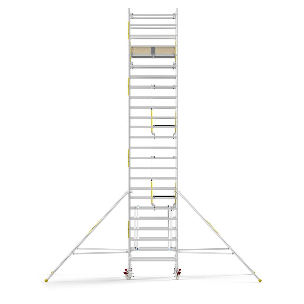 Panthera PRO 135x185 8,2m werkhoogte met dubbele voorloopleuning carbon vloer