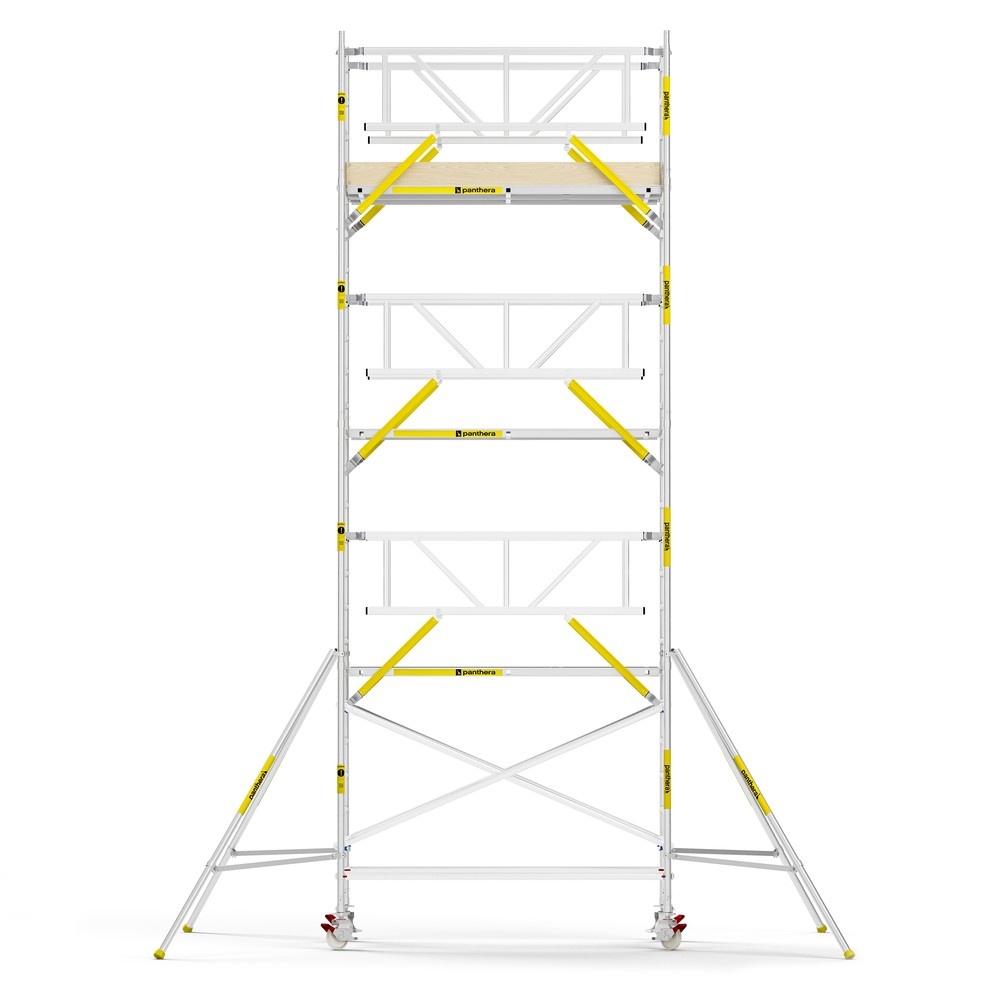 Panthera PRO 135x245 8,2m werkhoogte met dubbele voorloopleuning carbon vloer