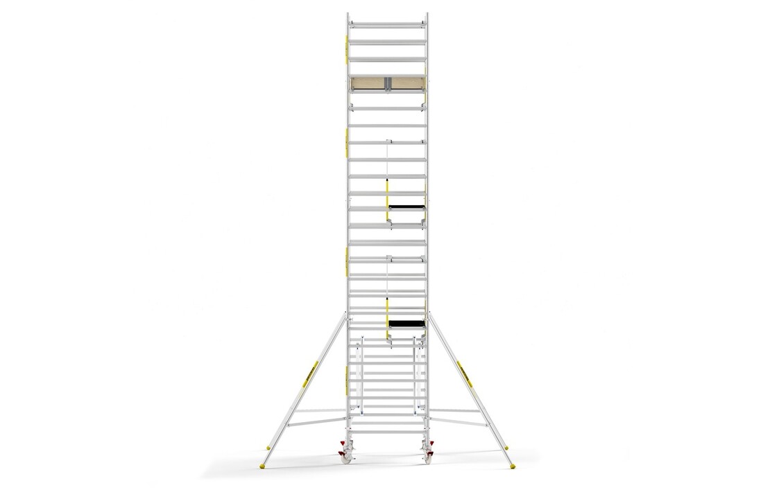 Panthera PRO 135x305 8,2m werkhoogte met dubbele voorloopleuning carbon vloer