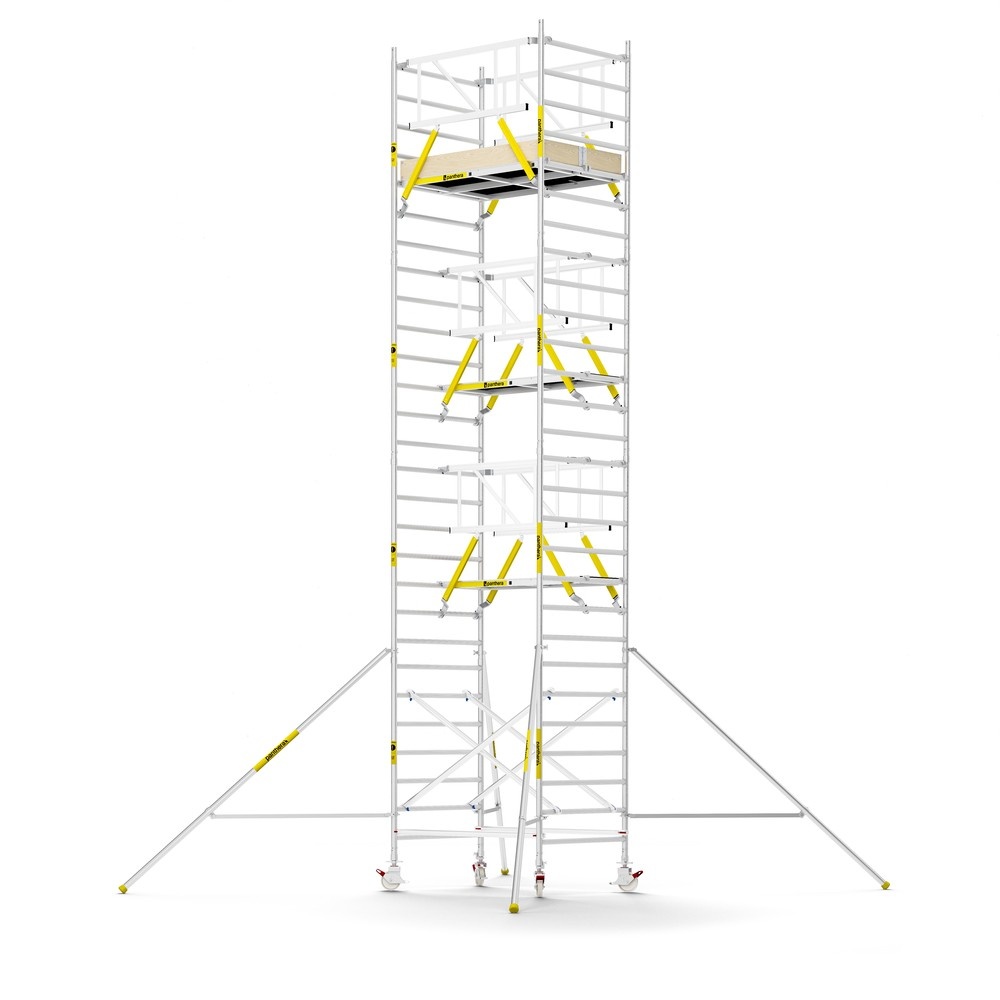 Panthera PRO 135x185 9,2m werkhoogte met dubbele voorloopleuning carbon vloer