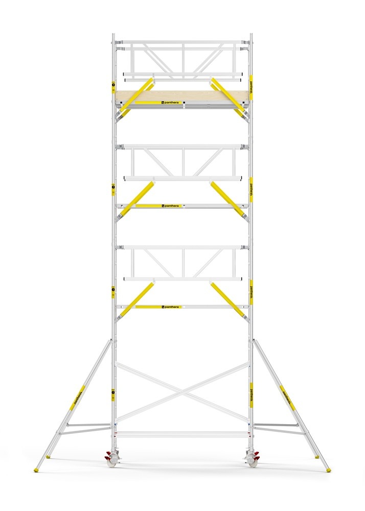 Panthera PRO 135x245 9,2m werkhoogte met dubbele voorloopleuning carbon vloer