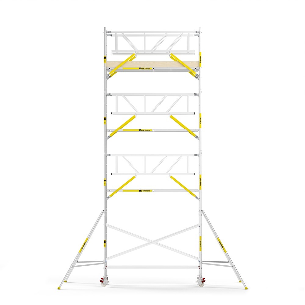 Panthera PRO 135x305 9,2m werkhoogte met dubbele voorloopleuning carbon vloer