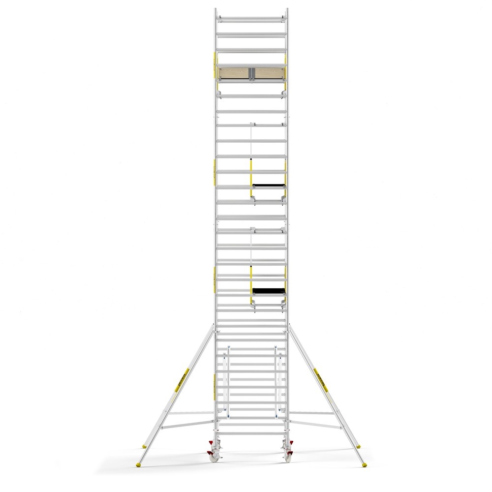 Panthera PRO 135x305 9,2m werkhoogte met dubbele voorloopleuning carbon vloer