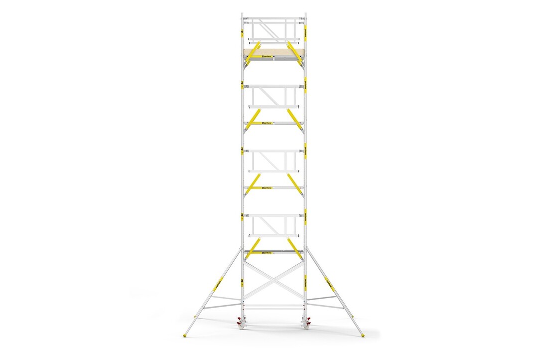 Panthera PRO 135x185 10,2m werkhoogte met dubbele voorloopleuning carbon vloer