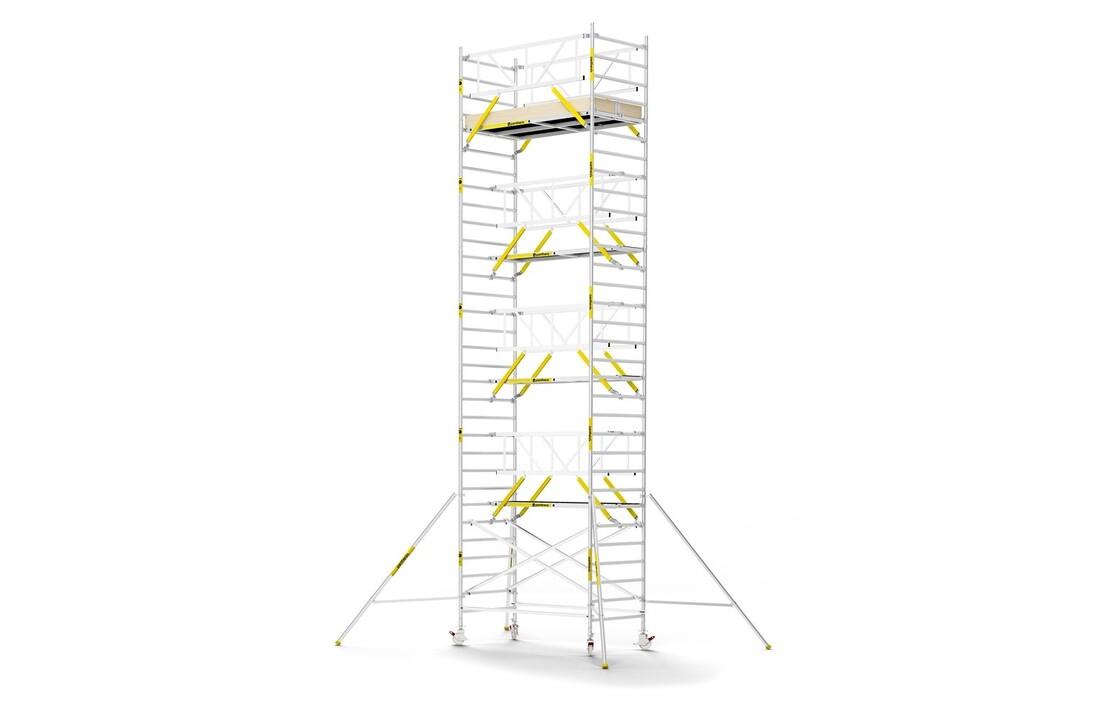 Panthera PRO 135x245 10,2m werkhoogte met dubbele voorloopleuning carbon vloer