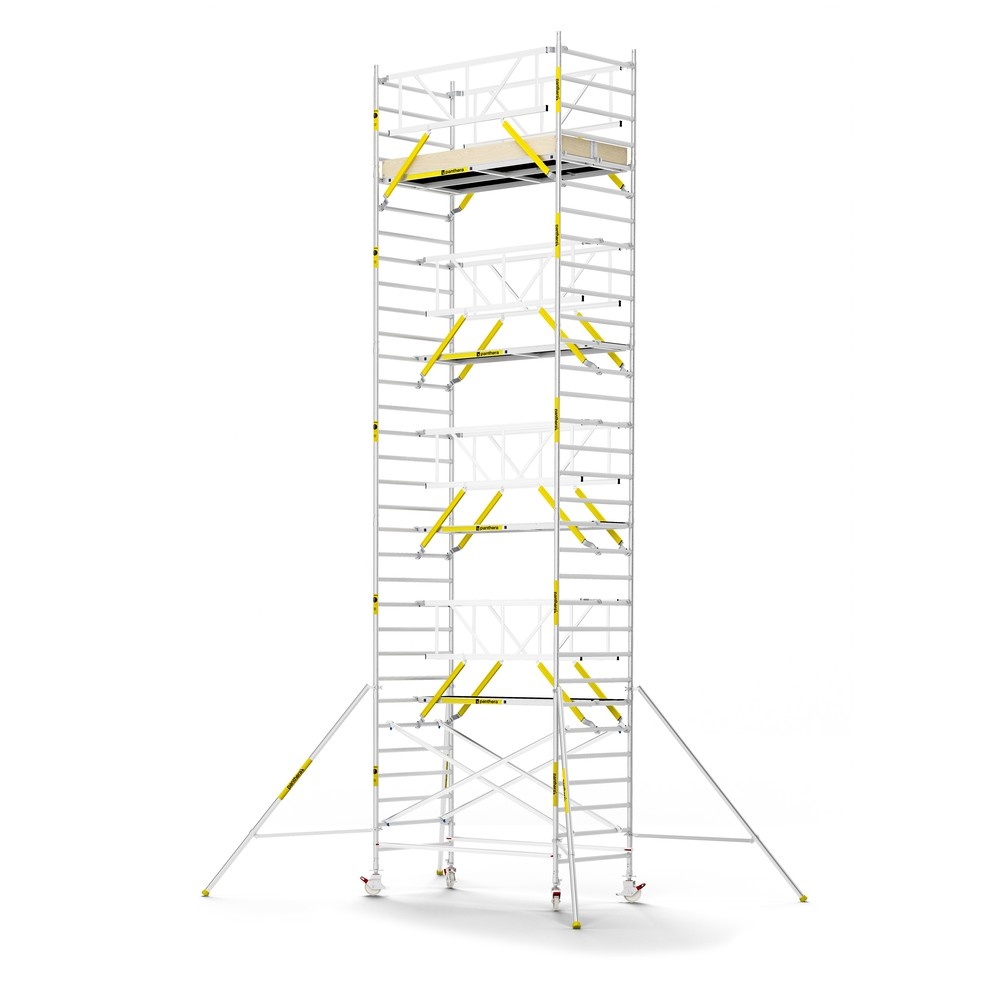 Panthera PRO 135x245 10,2m werkhoogte met dubbele voorloopleuning carbon vloer